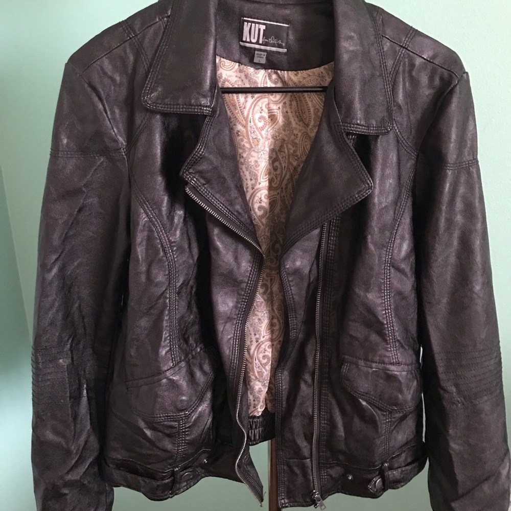 Faux leather jacket